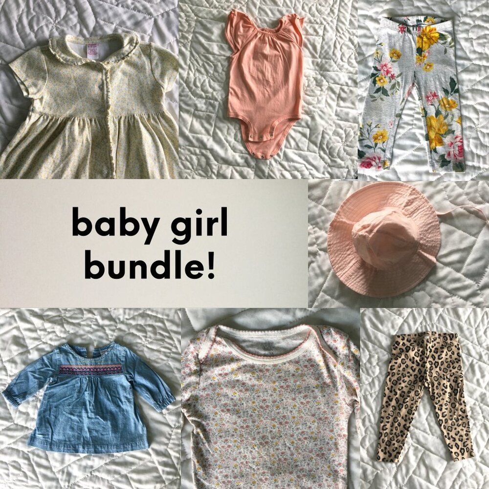 Bundle of 8 baby girl items!